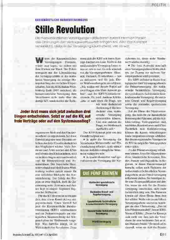 Vorschauseite 1: Stille Revolution