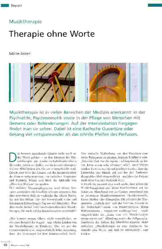 Vorschauseite 1: Therapie ohne Worte