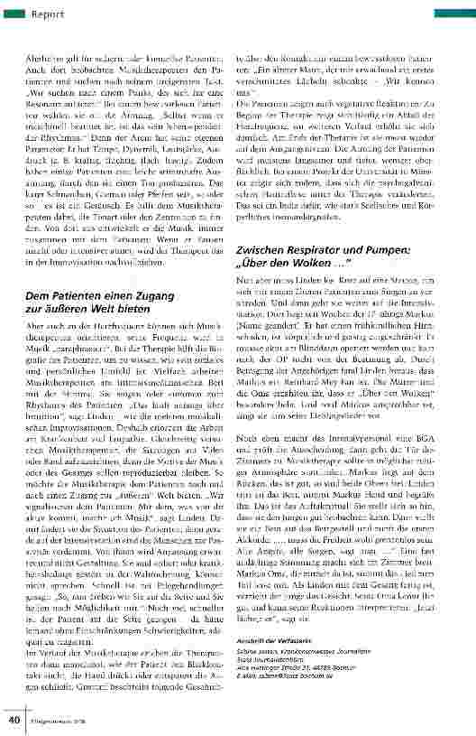 Vorschauseite 3: Therapie ohne Worte