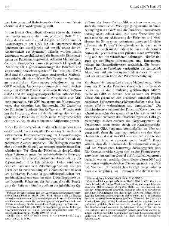 Vorschauseite 4: Die Rolle des Patienten im Gesundheitswesen und in der Gesundheitspolitik