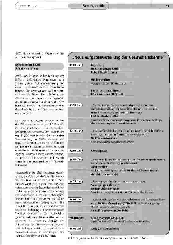 Vorschauseite 2: Mehr Autonomie für Physiotherapeuten - Erste Erfolge