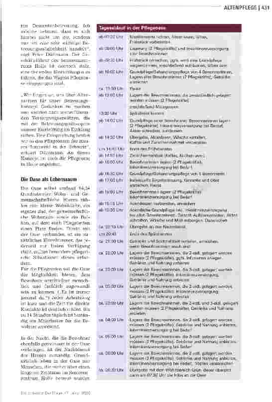Vorschauseite 2: Eine Oase im Heimalltag