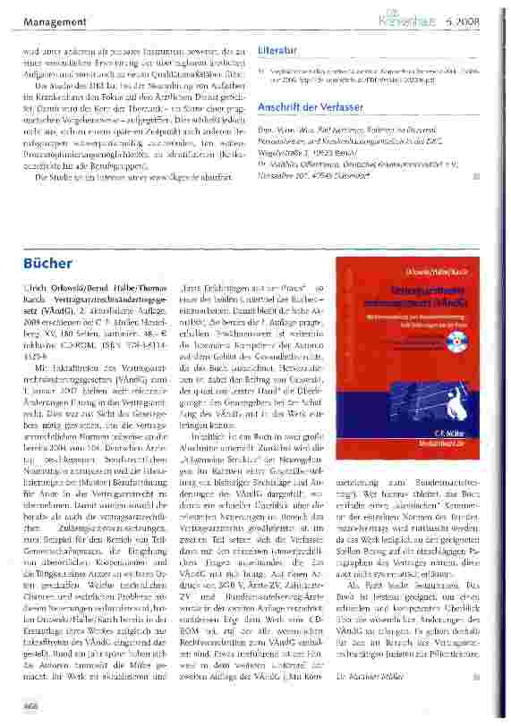 Vorschauseite 5: Neuordnung von Aufgaben des Ärztlichen Dienstes
