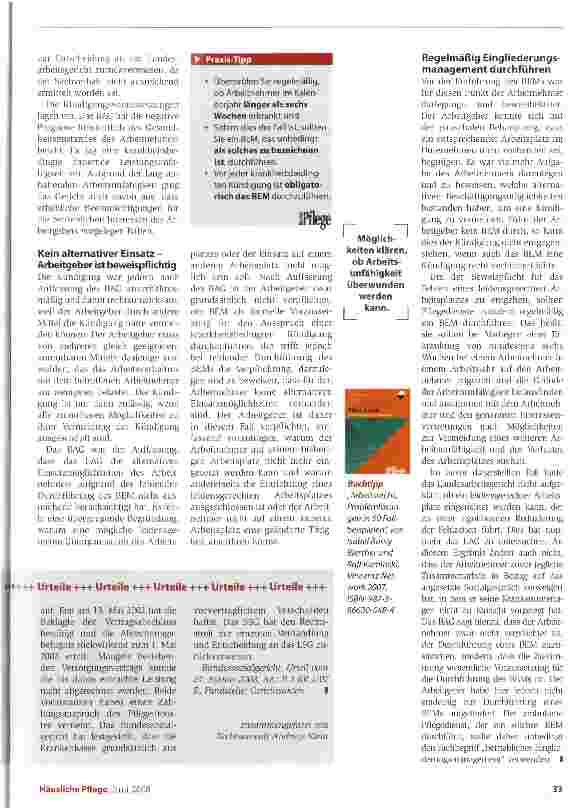 Vorschauseite 2: Den Arbeitsplatz erhalten