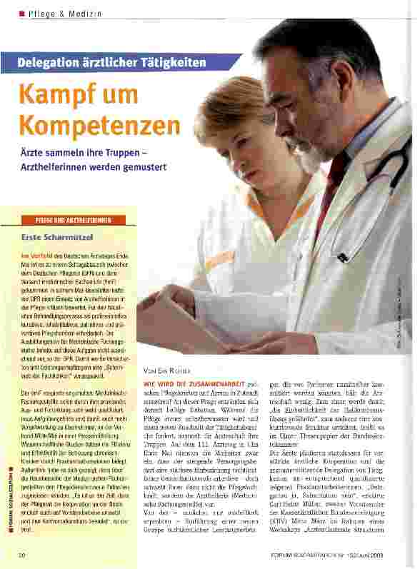 Vorschauseite 1: Kampf um Kompetenzen