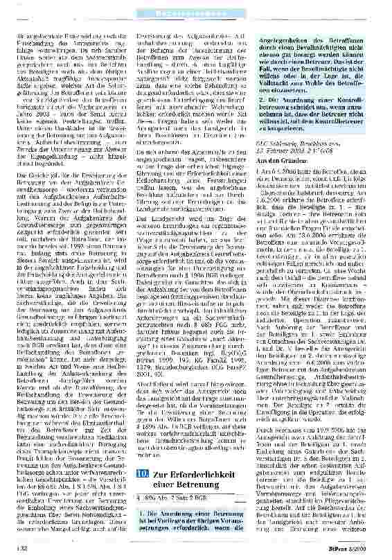 Vorschauseite 2: Zur Erweiterung der Betreuung
