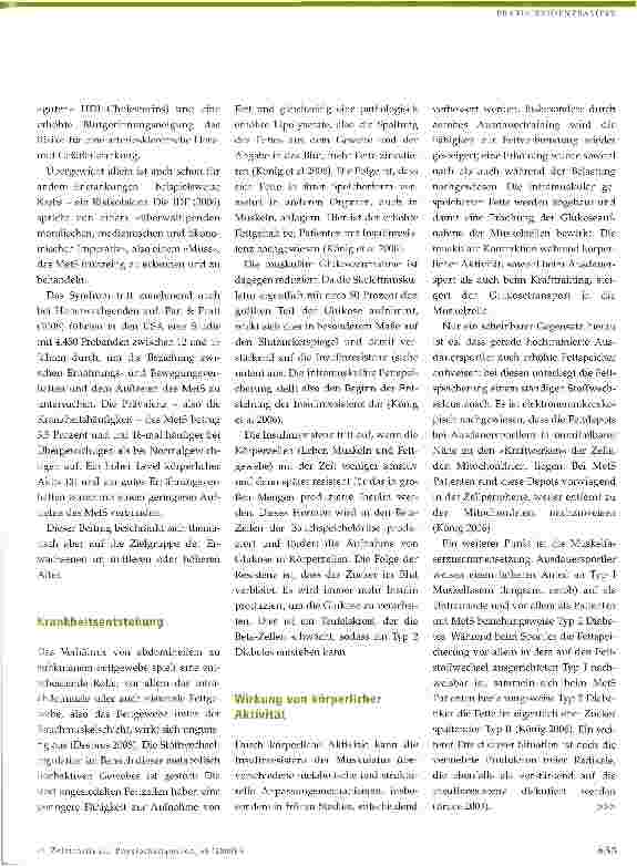Vorschauseite 2: Ambulante physiotherapeutische Prävention des Metabolischen Syndroms-Teil 1: Evidenzbasierung
