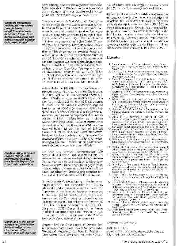 Vorschauseite 4: Prädiktoren psychischer Krankheiten