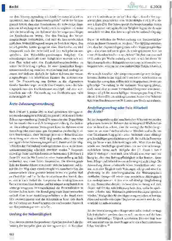 Vorschauseite 2: Was ist beim Abschluss von Kooperationsverträgen mit niedergelassenen Ärzten zu beachten?
