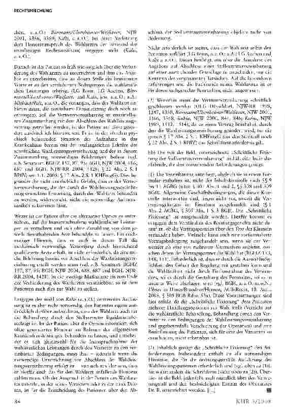 Vorschauseite 4: Stellvertretervereinbarung beim Wahlarztvertrag