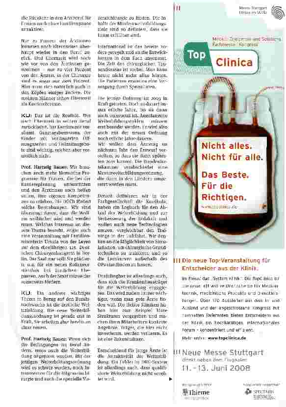 Vorschauseite 2: Chirurg ein Traumberuf? Das war einmal-Doch die Disziplin ist im Umbruch und definiert ihren Platz neu