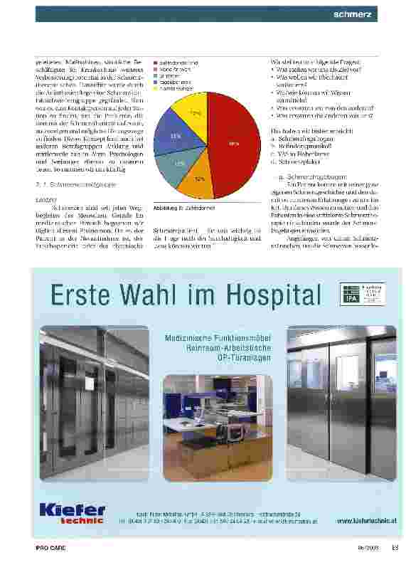 Vorschauseite 4: Mitverantwortung in der postoperativen Schmerztherapie Konzept und Praxis aus dem KH Steyr