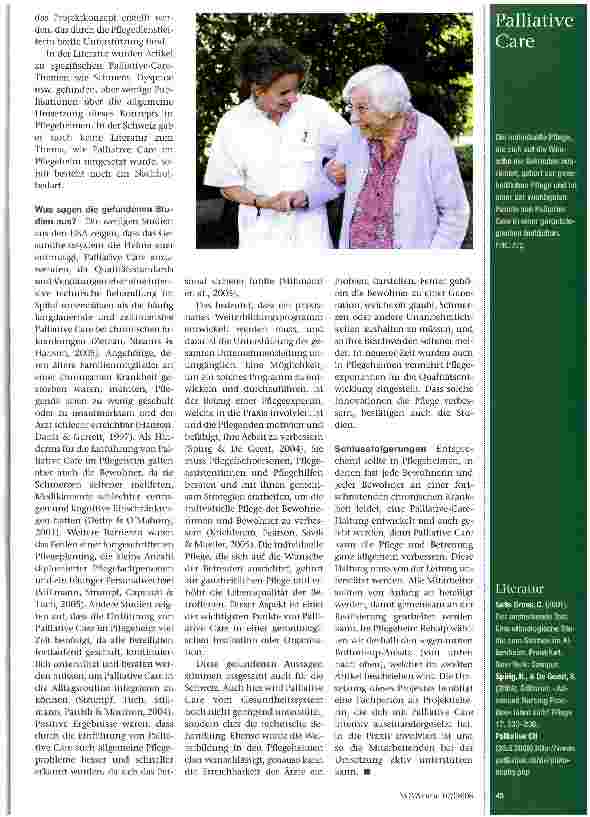 Vorschauseite 2: Gerontologische Pflege und Palliative Care