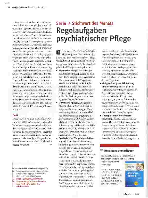 Vorschauseite 3: Autoaggression oder Fürsorge?