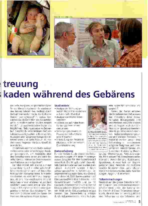 Vorschauseite 2: Prozessorientierte Betreuung und Interventionskaskaden während des Gebärens