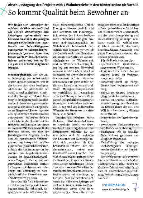 Vorschauseite 1: So kommt Qualität beim Bewohner an