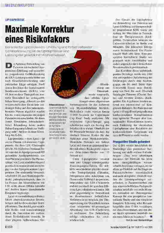 Vorschauseite 1: Maximale Korrektur eines Risikofakors