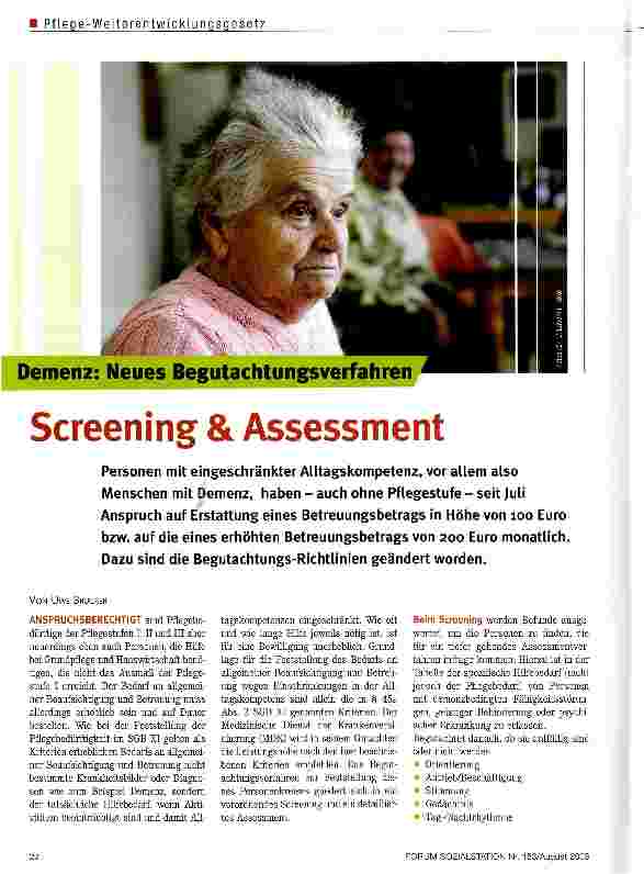 Vorschauseite 1: Screening & Assessment
