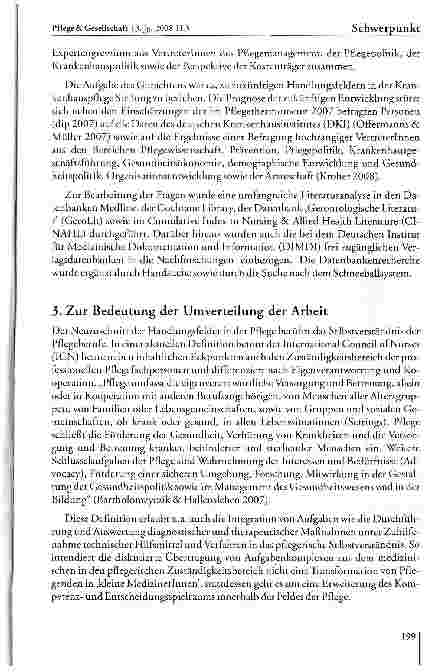 Vorschauseite 3: Schwerpunkt: Wandel des Gesundheitswesens und Aufgabenfelder der Pflege