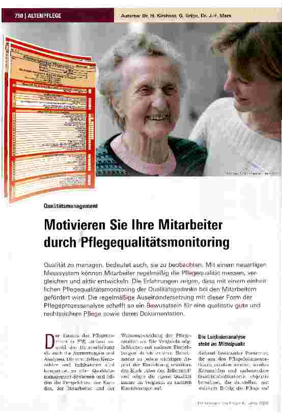 Vorschauseite 1: Motivieren Sie Ihre Mitarbeiter durch Pflegequalitätsmonitoring