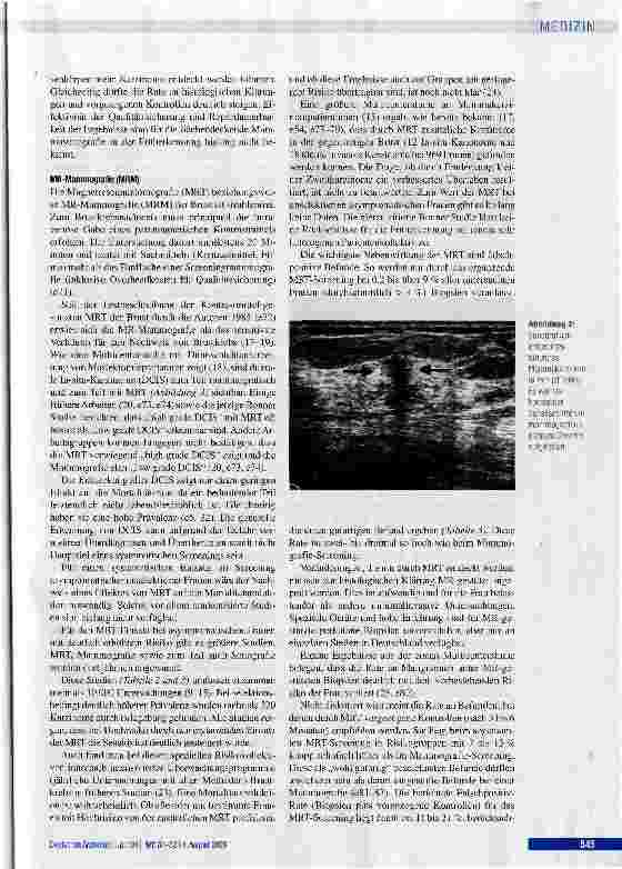Vorschauseite 3: Bildgebung für die Brustkrebsfrüherkennung