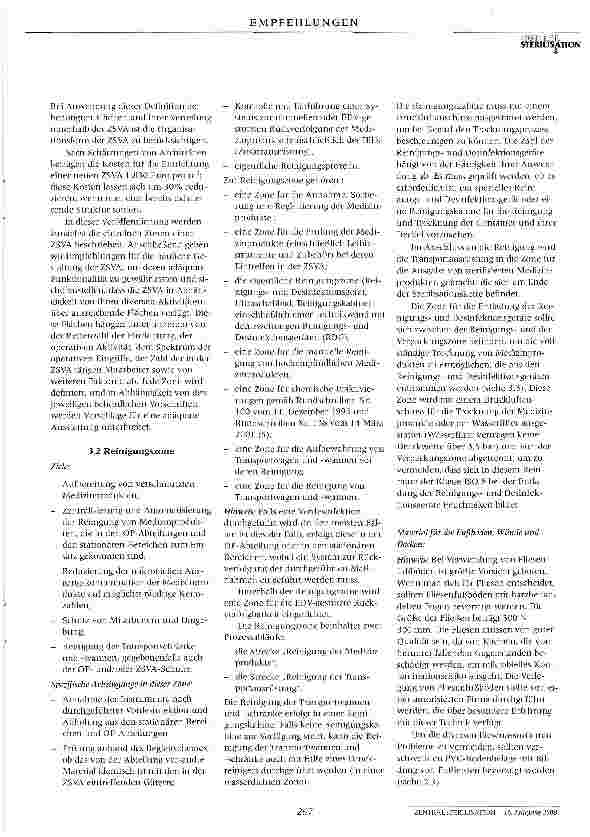 Vorschauseite 2: Baulich-räumliche Gestaltung von Sterilisationsabteilungen - Teil 2