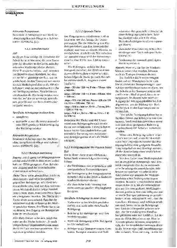 Vorschauseite 3: Baulich-räumliche Gestaltung von Sterilisationsabteilungen - Teil 2