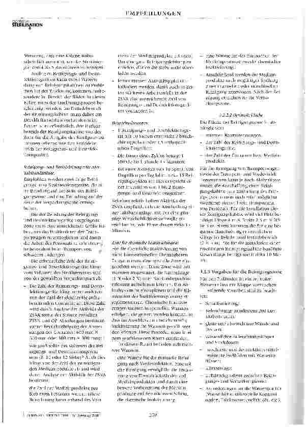 Vorschauseite 5: Baulich-räumliche Gestaltung von Sterilisationsabteilungen - Teil 2