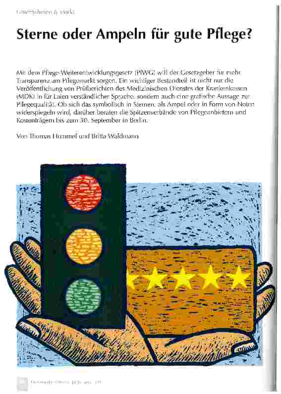 Vorschauseite 1: Sterne oder Ampeln für gute Pflege?