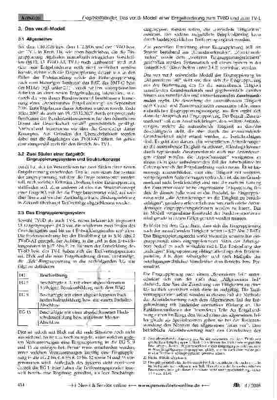 Vorschauseite 5: Das ver. di-Modell einer Entgeltordnung zum TVöD und zum TV-L