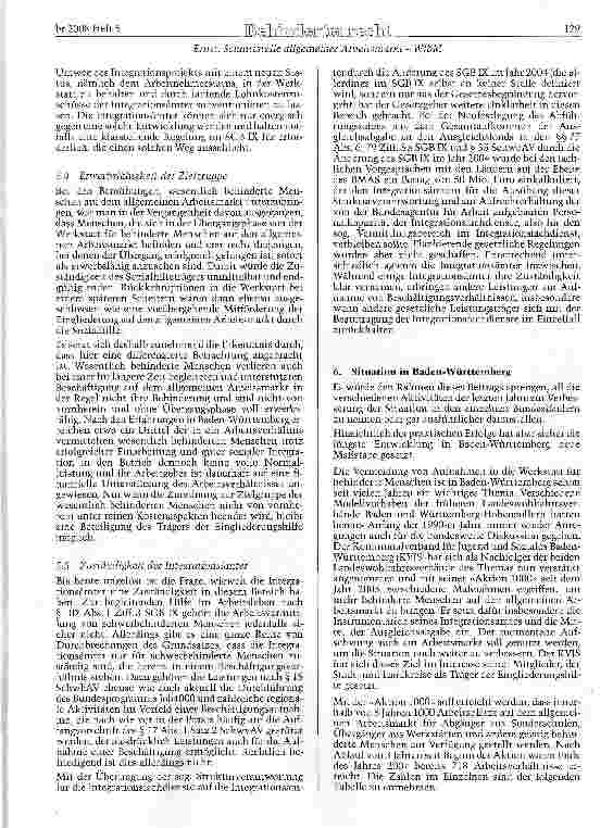 Vorschauseite 5: Schnittstelle allgemeiner Arbeitsmarkt - Werkstatt für behinderte Menschen Der Stand der bundesweiten Diskussion und die Strategien in Baden-Württemberg zur Werkstattvermeidung