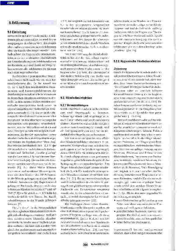 Vorschauseite 5: Händedesinfektion und HändehygieneEmpfehlung des Arbeitskreises „Krankenhausund Praxishygiene derAWMF für Einrichtungen des Gesundheitswesens zur Formulierung von Regeln zur Hände…
