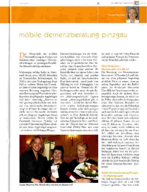 Vorschauseite 1: Mobile Demenzberatung Pinzgau