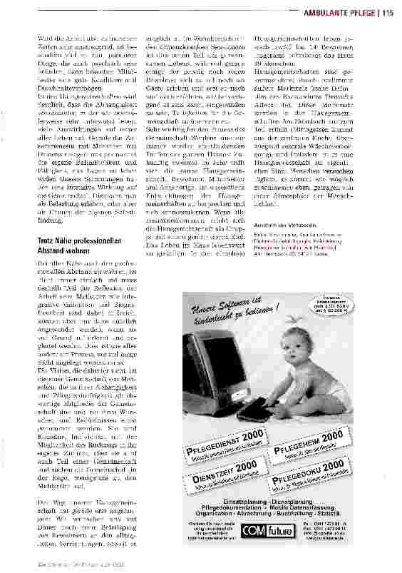 Vorschauseite 3: Hausgemeinschaft statt Altenheim