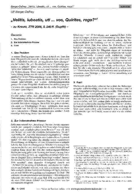 Vorschauseite 1: „Velitis, iubeatis, uti... vos, Quirites, rogo?1