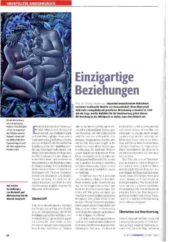 Vorschauseite 1: Einzigartige Beziehungen