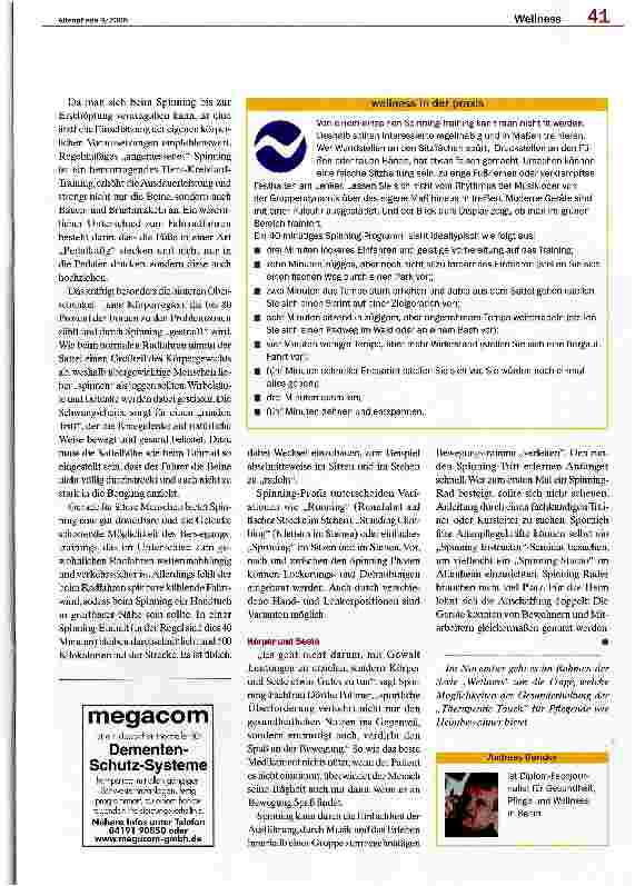Vorschauseite 2: Strampeln gegen Stress
