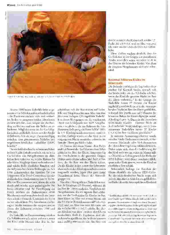 Vorschauseite 2: Sind Neugeborene im eigenen Bett sicherer?