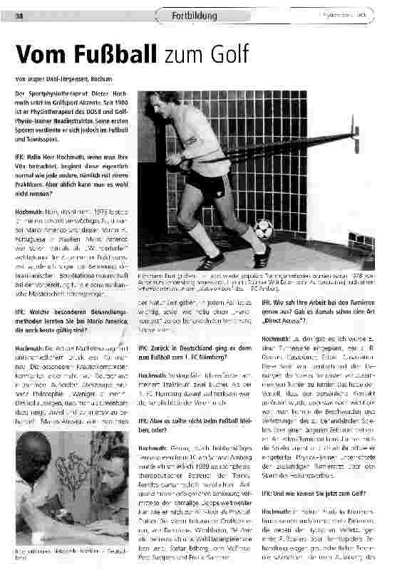 Vorschauseite 1: Vom Fußball zum Golf