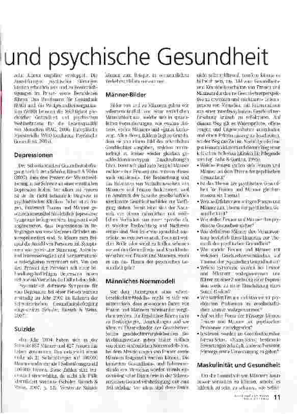 Vorschauseite 2: Geschlechterrolle«Mann-sein», Männlichkeit