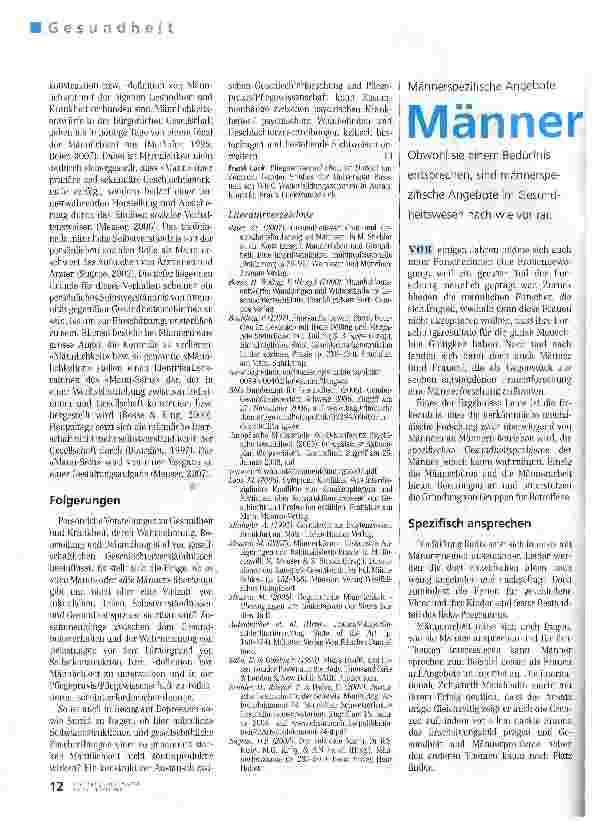 Vorschauseite 3: Geschlechterrolle«Mann-sein», Männlichkeit