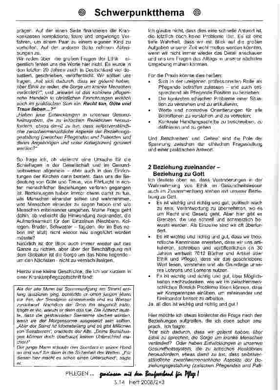 Vorschauseite 2: Ethische Probleme -Praktische Entscheidungen Teil I: Christliche Ethik hat mit dem Anderen und mit Gott zu tun