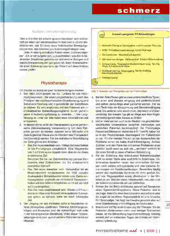 Vorschauseite 3: Fibromyalgie die rätselhafte Krankheit Teil III - Zur ganzheitlichen Schmerzbewältigung