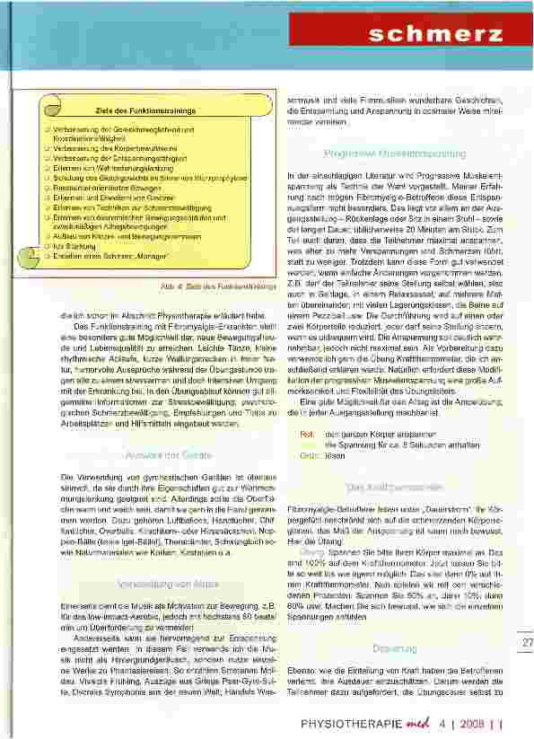 Vorschauseite 5: Fibromyalgie die rätselhafte Krankheit Teil III - Zur ganzheitlichen Schmerzbewältigung