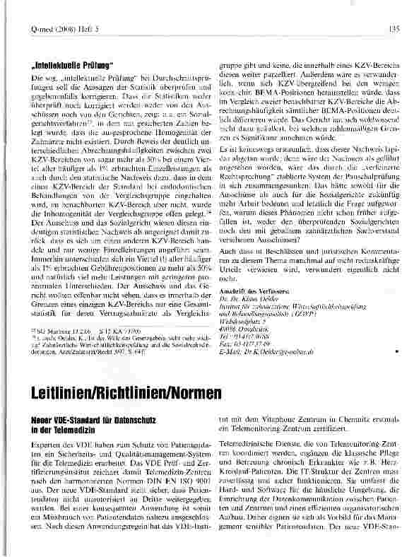 Vorschauseite 6: Zahnärztliche Wirtschaftlichkeitsprüfung Was wird eigentlich geprüft?