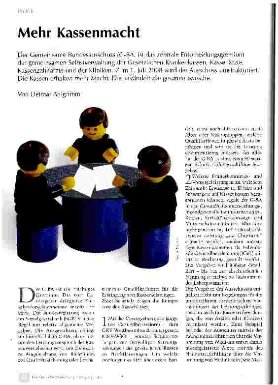 Vorschauseite 1: Mehr Kassenmacht