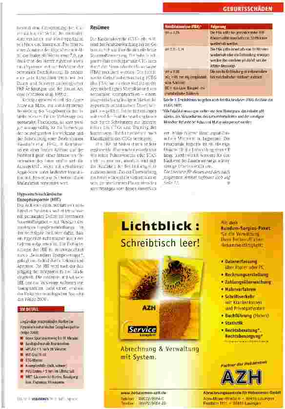 Vorschauseite 4: Hypoxie des Kindes bei der Geburt