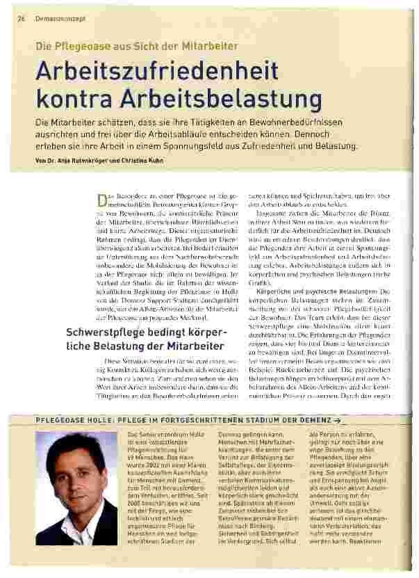 Vorschauseite 1: Arbeitszufriedenheit kontra Arbeitsbelastung