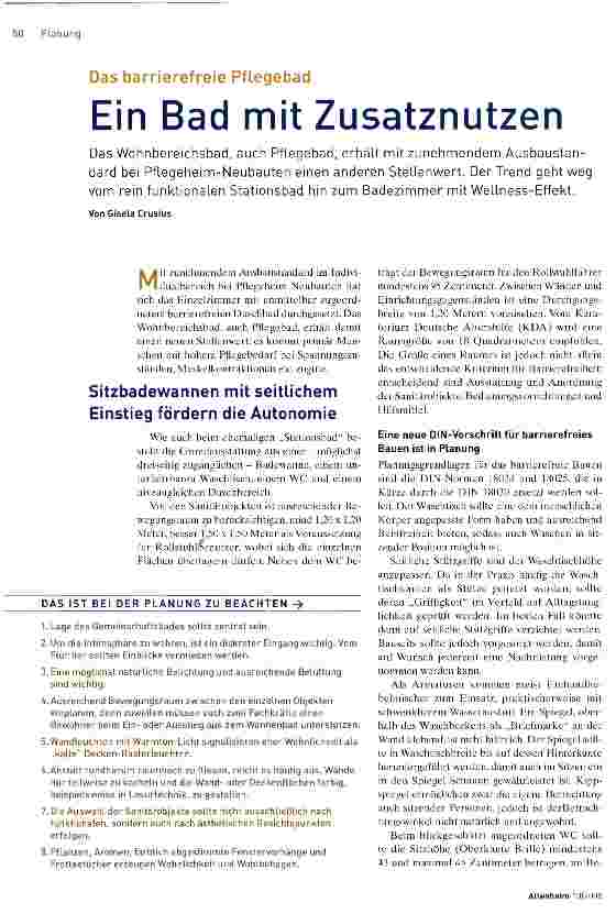 Vorschauseite 1: Ein Bad mit Zusatznutzen