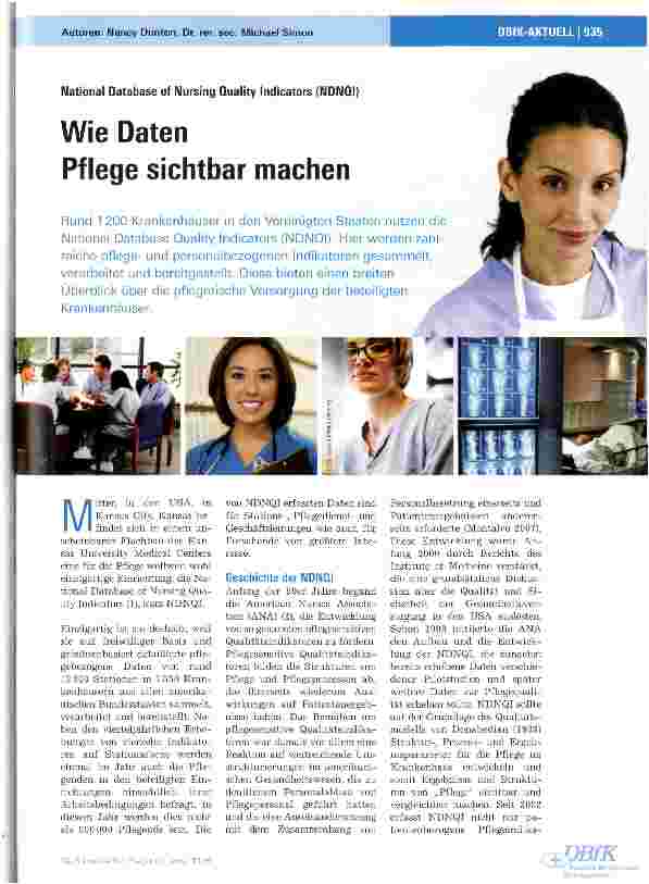 Vorschauseite 1: Wie Daten Pflege sichtbar machen